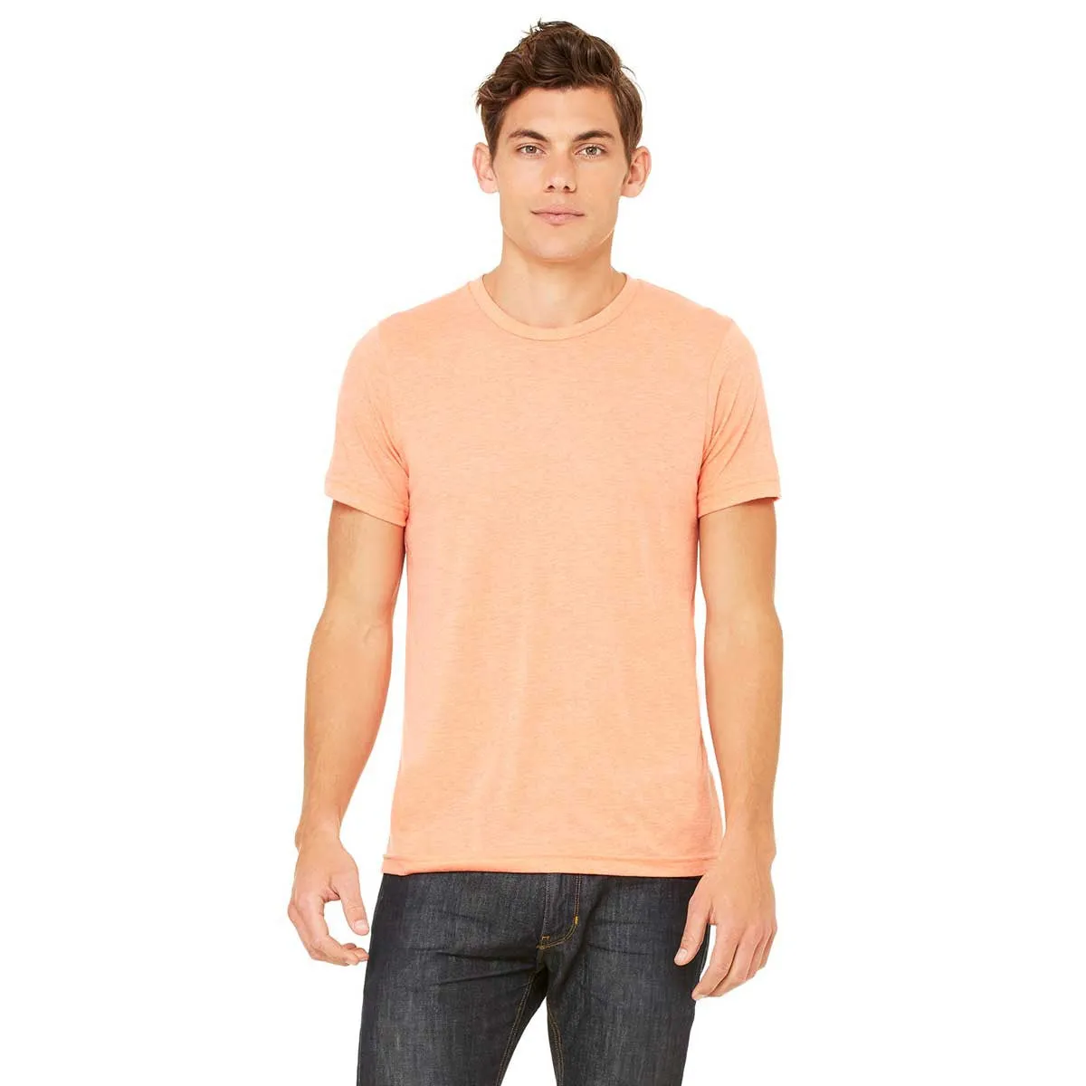 Bella   Canvas Unisex Orange Triblend Short-Sleeve T-Shirt