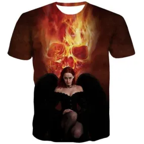 Flame T-shirt Men Anime T-shirts 3d Sulcan Shirt Print Funny T shirts Funny Short Sleeve summer Men women Tee Slim Sport