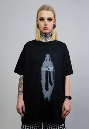 Gothic t-shirt retro saint print tee innocent slogan top