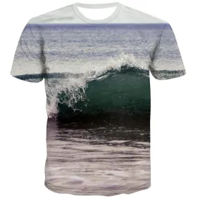 surf T shirts Men The sea Tshirt Printed sport Tshirts Casual Cool Tshirt Anime