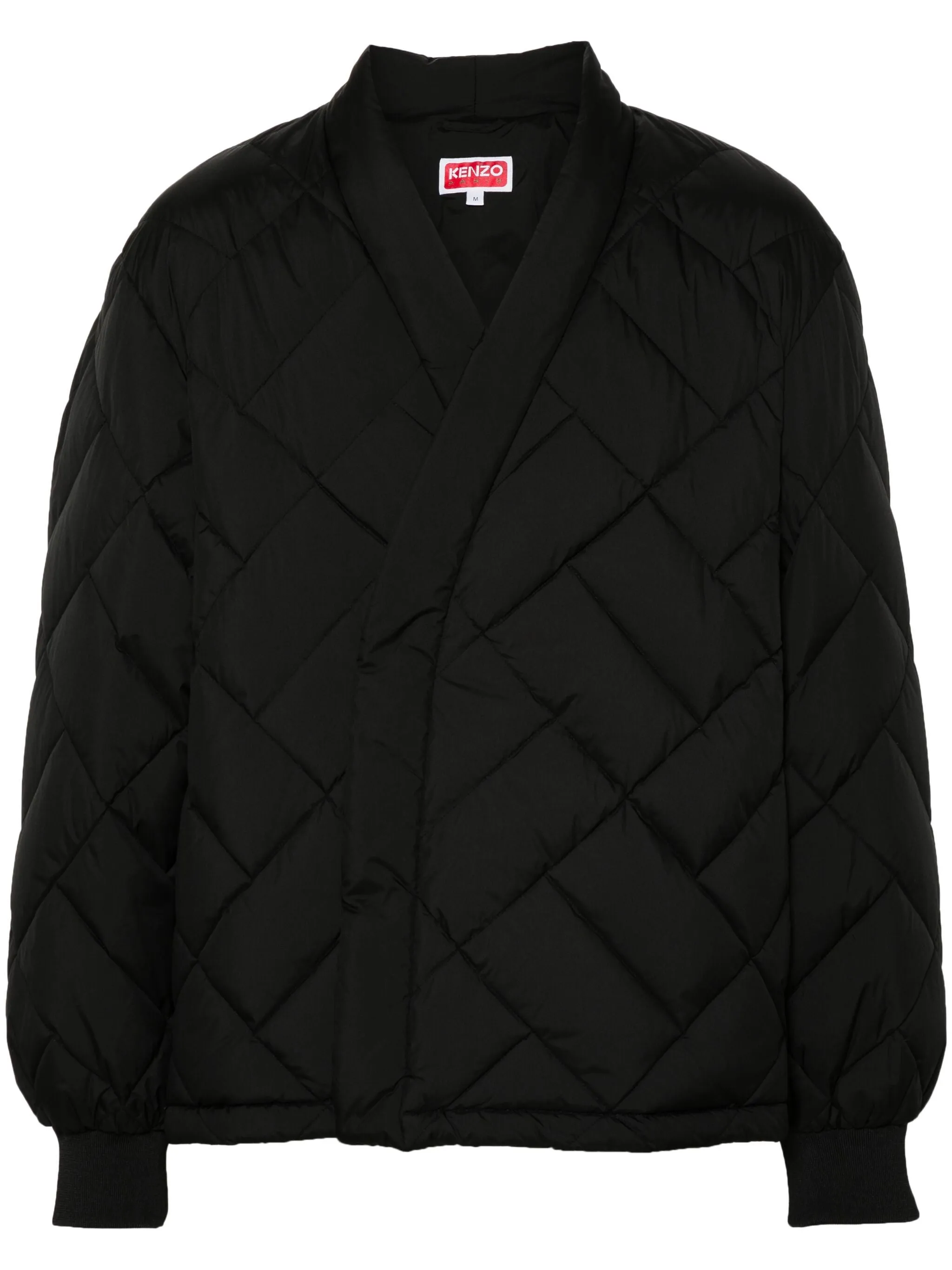 Wrap-Design Padded Jacket