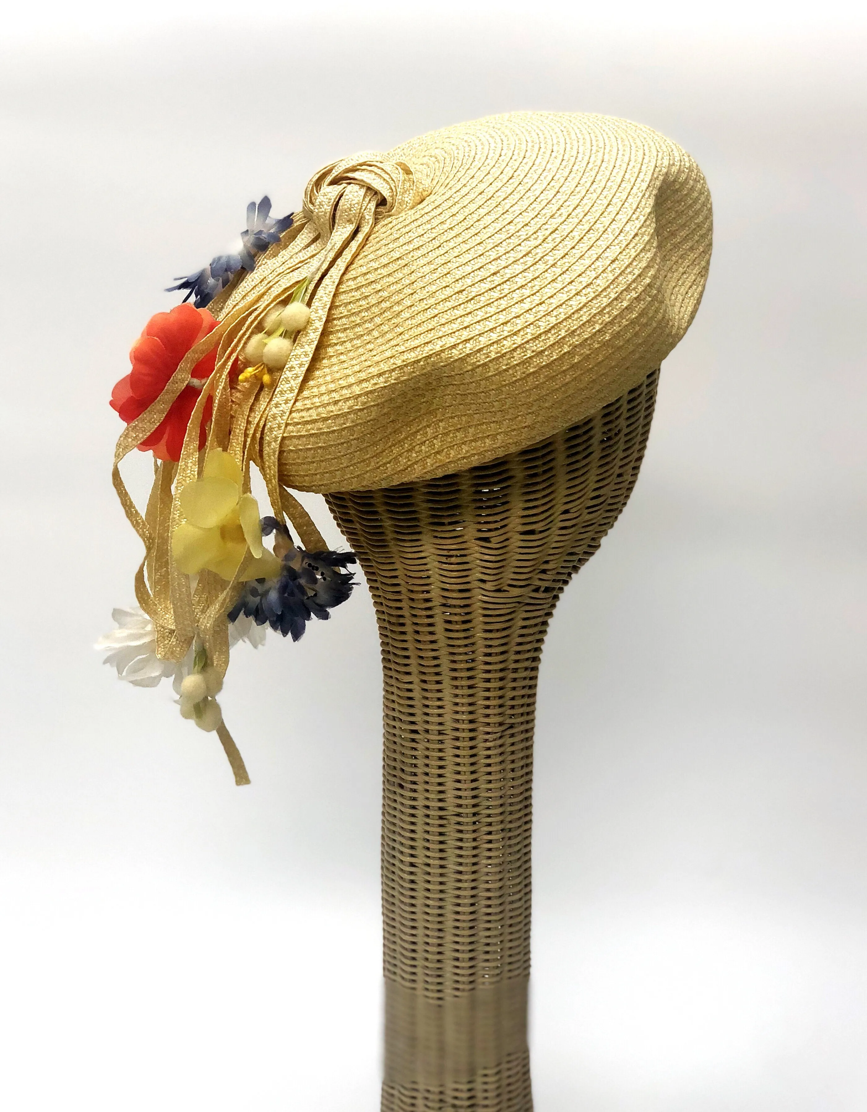 Yves Saint Laurent Vintage Floral Beret
