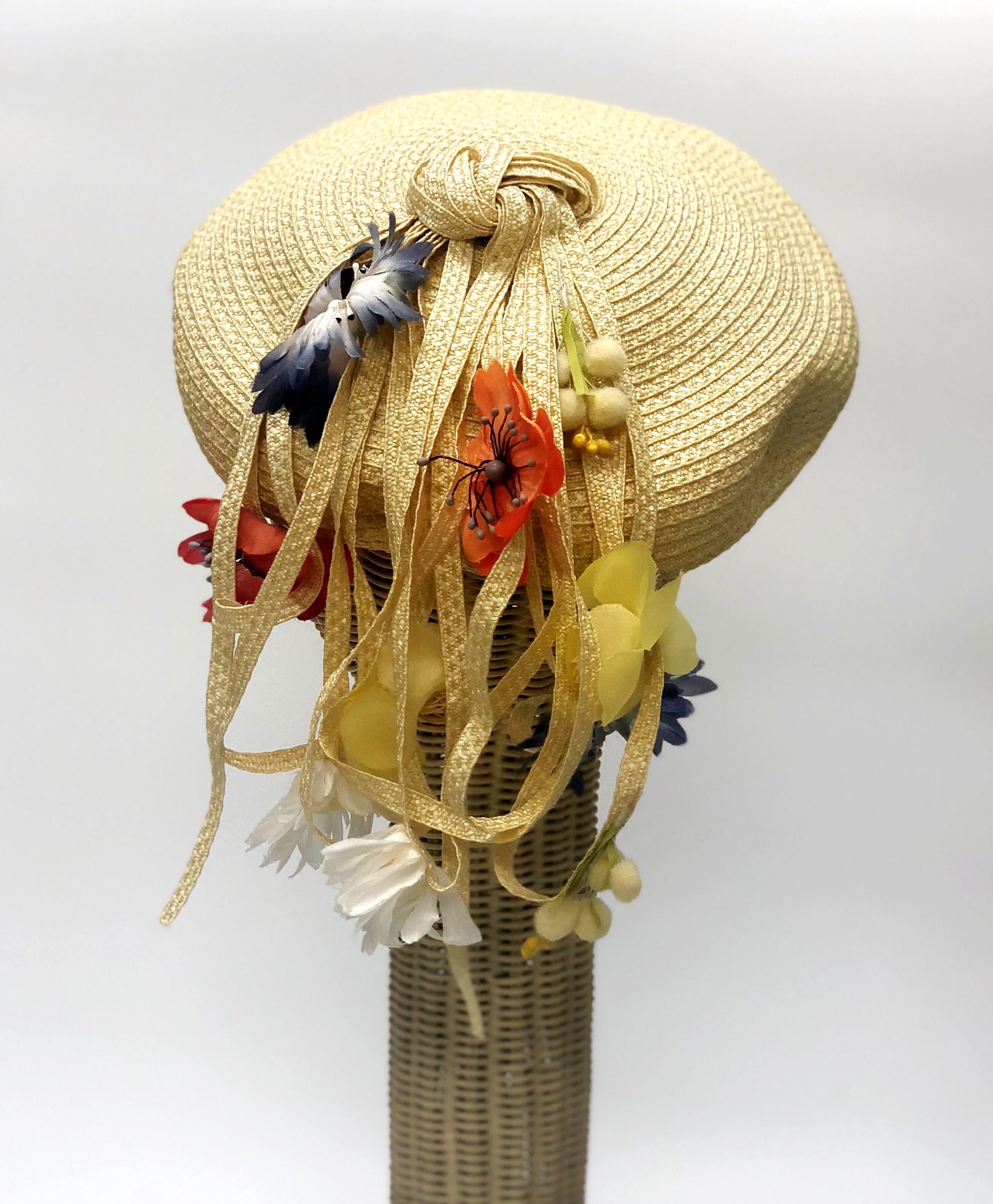 Yves Saint Laurent Vintage Floral Beret